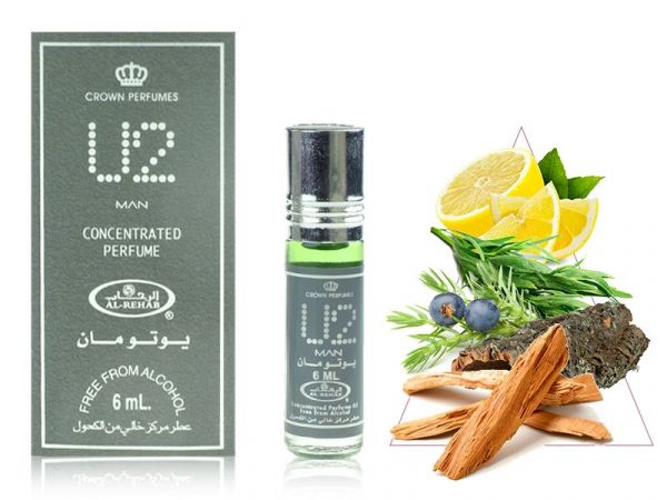 Al Rehab oil perfume U2, 6 ml (Men) wholesale